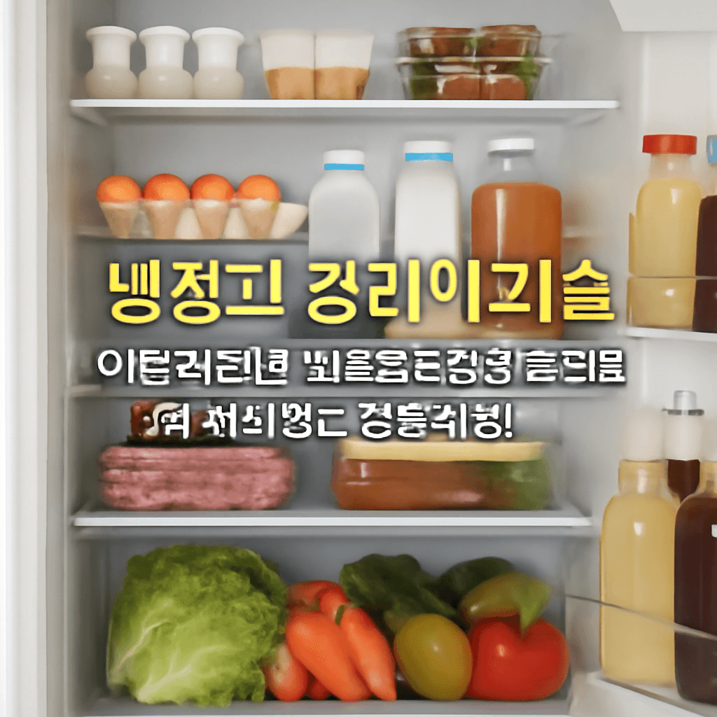 "냉장고 정리의 기술, 이렇게 하면 식재료도 오래 보관되고 전기세도 절약돼요! ✨"