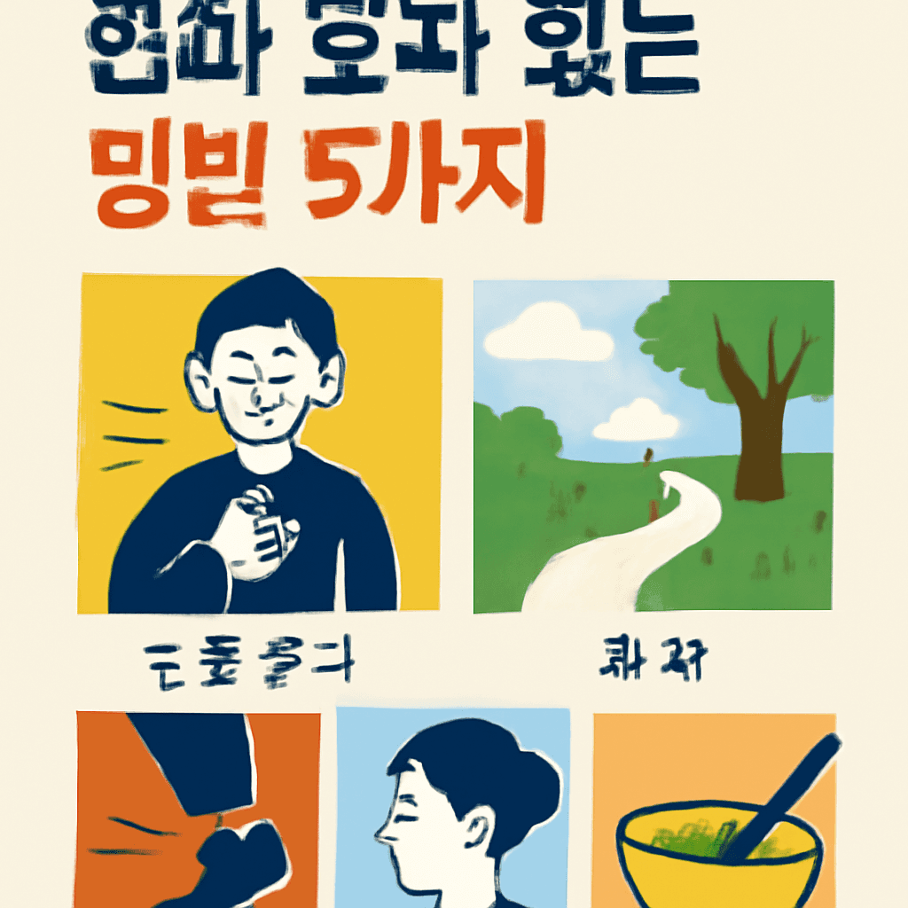 "스트레스 완전 날려버리는 진짜 효과 있는 방법 5가지"