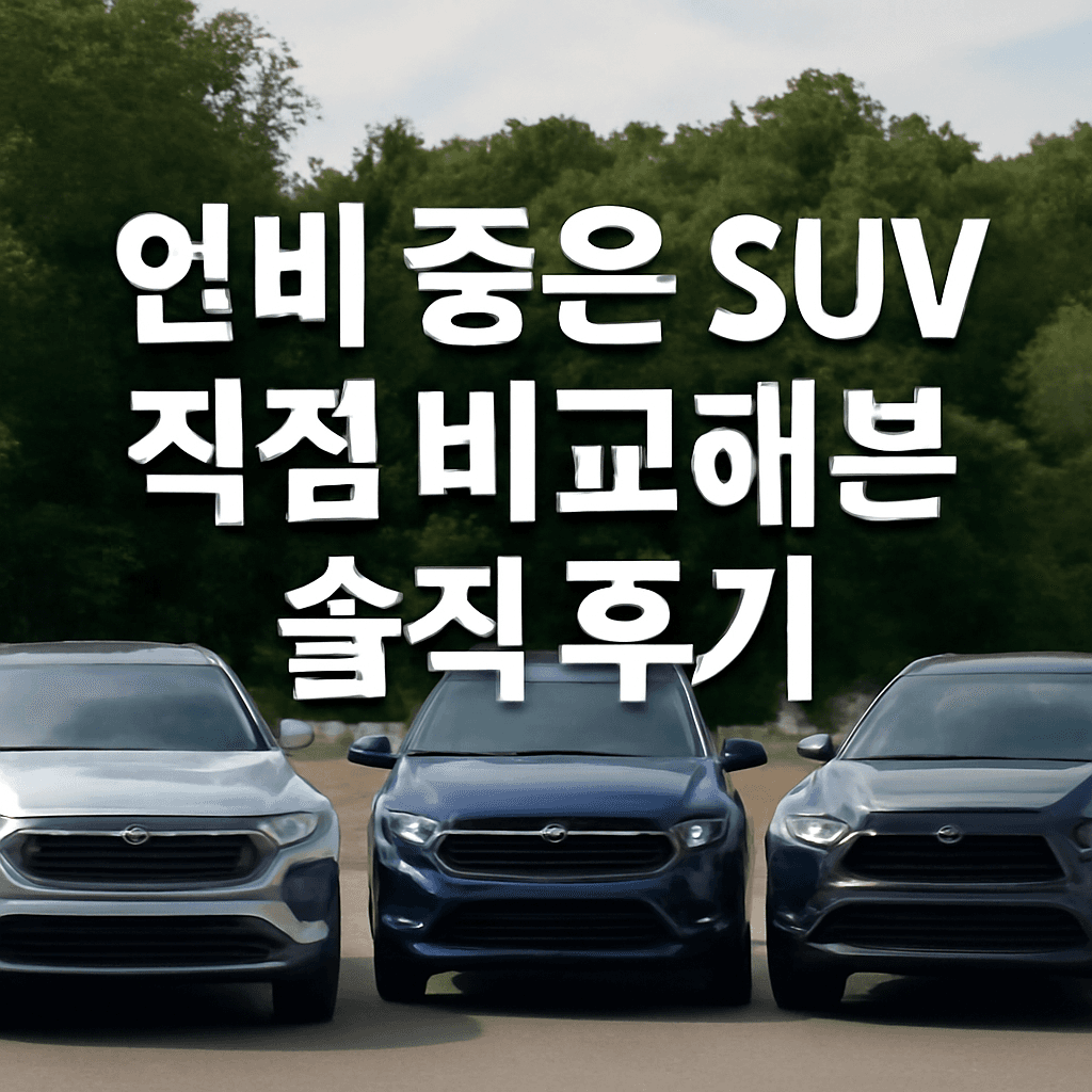 "연비 좋은 SUV 직접 비교해본 솔직 후기 - 6개월 타본 실제 경험담"