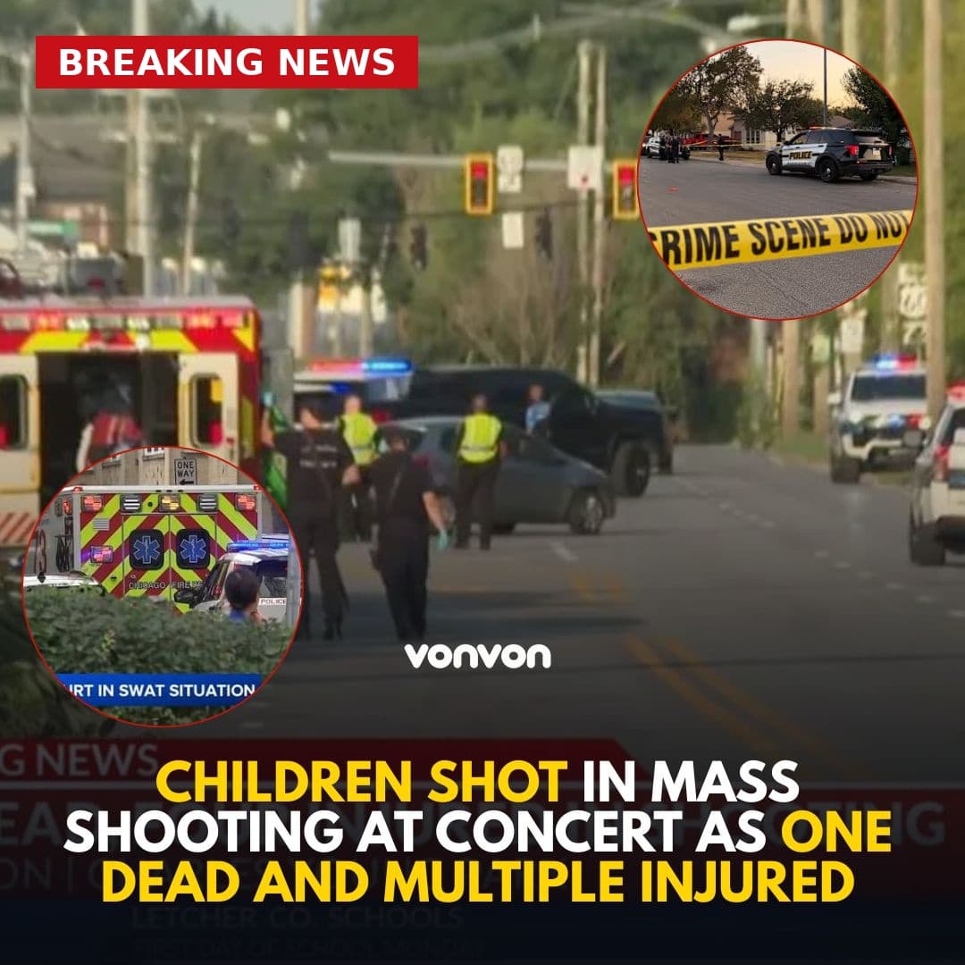 Children shot in mass shooting at concert as one dead and multiple injured